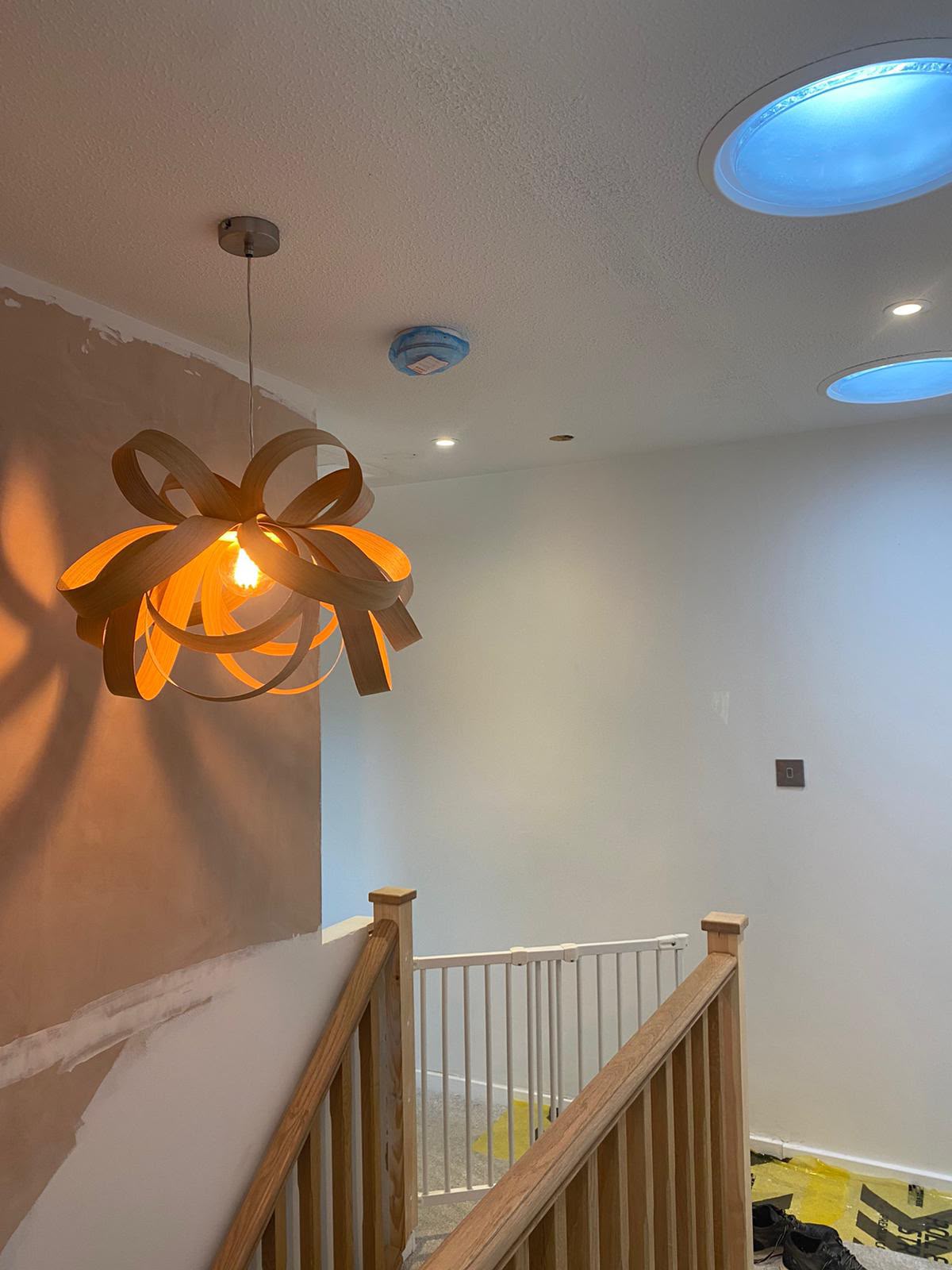 Bathroom with recessed downlit alcove niches — domestic bathroom lighting by D.P.L Electrical Services